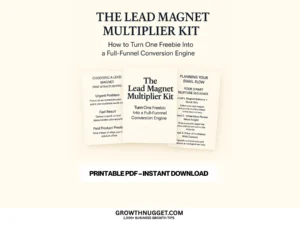 Lead Magnet Template for Entrepreneurs – Convert Freebies into Profitable Funnels – Digital Download for Marketing Growth